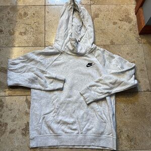 Nike Cowell Neck Hoodie- Gray Small